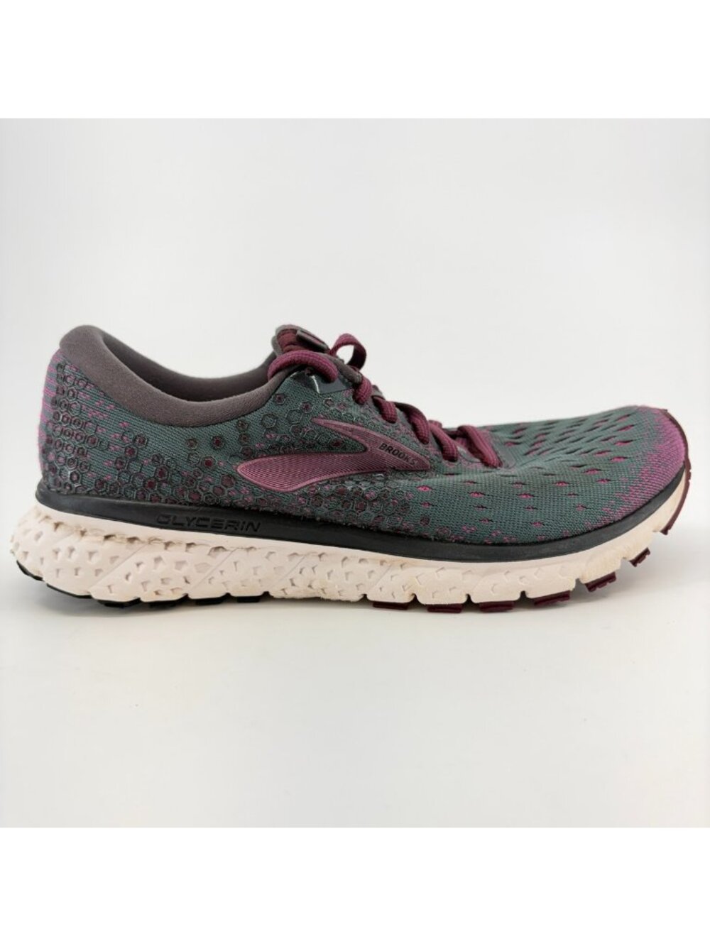 Brooks Glycerin 17 Womens Size 8 Gray Purple Athletic Running Shoes Sneakers